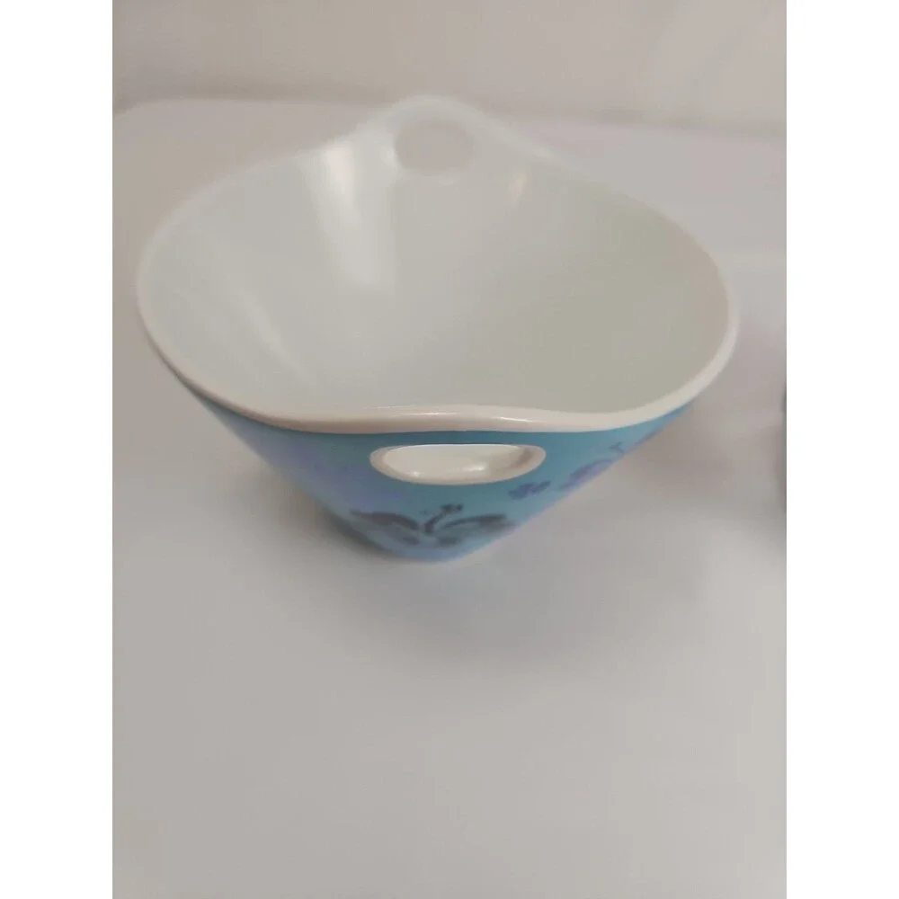 Disney Lilo & Stitch Ceramic Ramen Bowl Set 2 Tropical Chopstick Bowls w/Plush